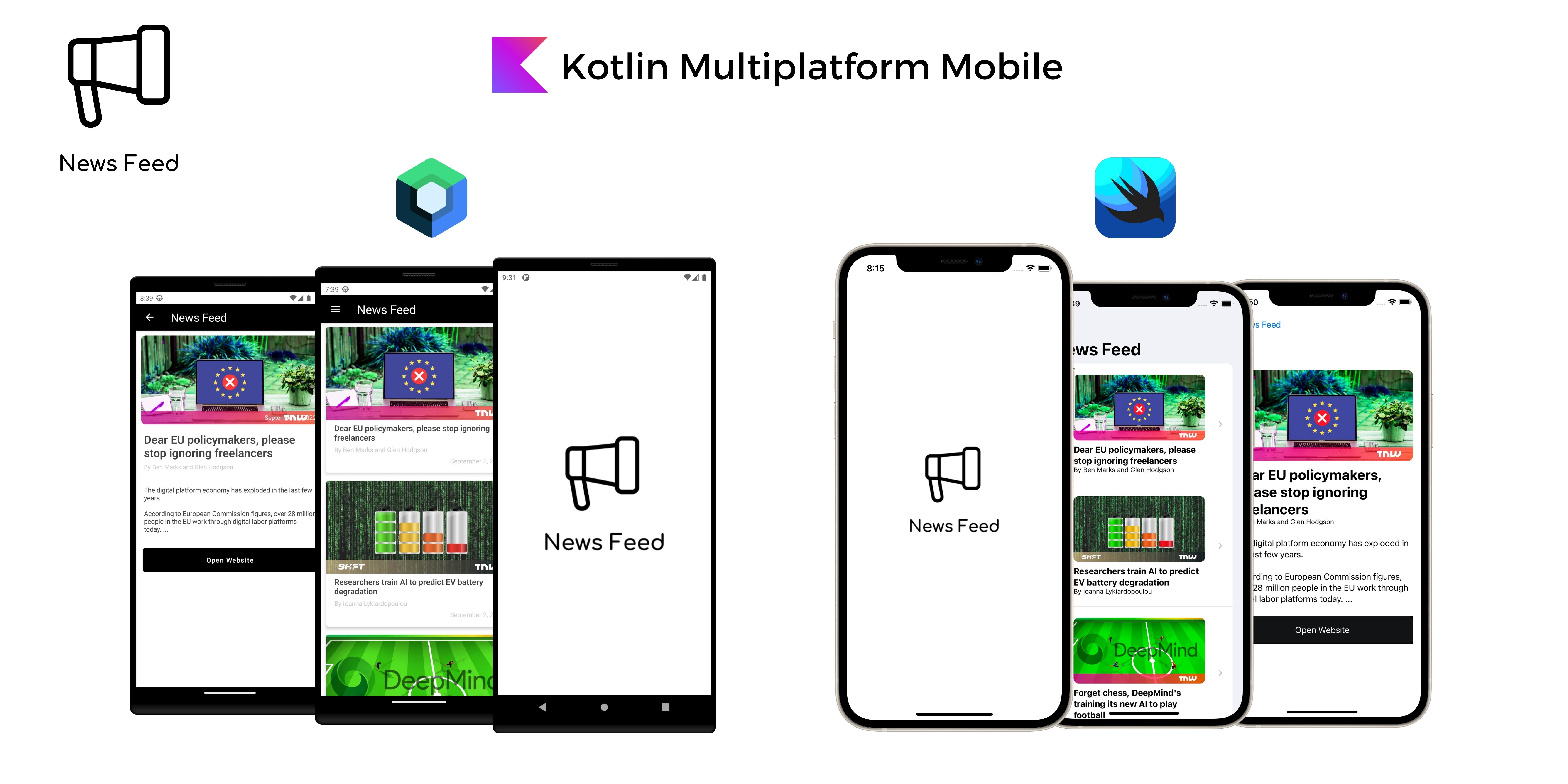 News Feed - Kotlin Multiplatform Mobile